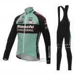 2016 Jersey Bianchi MTB Long Sleeve Black And Green