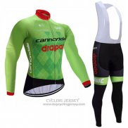 2017 Jersey Cannondale Drapac Long Sleeve Green