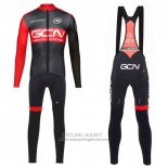 2017 Jersey GCN Long Sleeve Black and Red