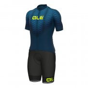 2022 Cycling Jersey ALE Bluee Short Sleeve and Bib Short