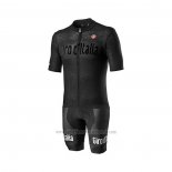 2022 Cycling Jersey Giro D'italy Black Short Sleeve and Biboiuj006