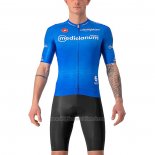 2022 Cycling Jersey Giro D'italy Blue Short Sleeve and Bib Short
