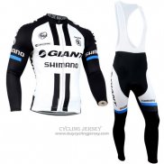 2014 Jersey Giant Shimano Long Sleeve Black And White