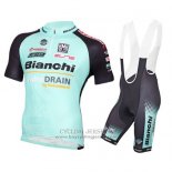 2016 Jersey Bianchi MTB Black And Light Blue