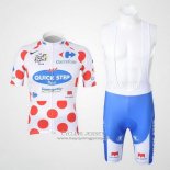 2010 Jersey Quick Step Floor Lider Red And White