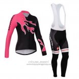 2014 Jersey Women Castelli Long Sleeve Red And Black