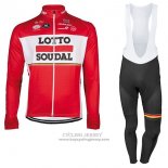 2017 Jersey Lotto Soudal ML Long Sleeve Red