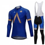 2018 Jersey Aqua Blue Sport Long Sleeve Blu
