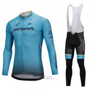 2018 Jersey Astana Long Sleeve Blue