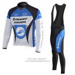 2010 Jersey Giant Long Sleeve White And Sky Blue