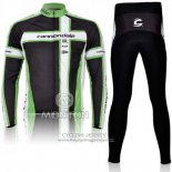 2011 Jersey Cannondale Long Sleeve White And Green