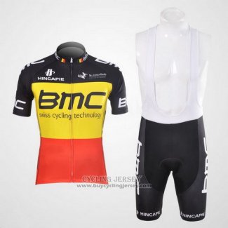 2012 Jersey BMC Champion Belgio Yellow And Red