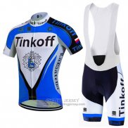 2016 Jersey Tinkoff Long Sleeve Blue And Black