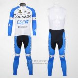 2012 Jersey Colnago Long Sleeve Sky Blue And White