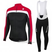 2016 Jersey Sportful Long Sleeve Black And Red