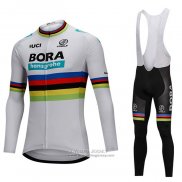 2018 Jersey UCI Mondo Champion Bora Long Sleeve White