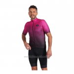 2022 Abbigliamento Ciclismo Gore Viola Nero Manica Corta e yutr012