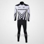 2010 Jersey Shimano Long Sleeve White And Black
