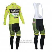 2013 Jersey Vini Fantini Long Sleeve Green And Black