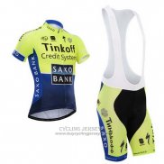 2014 Jersey Tinkoff Saxo Bank Blue And Green