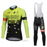 2018 Jersey Holowesko Citadel Long Sleeve Green and Black