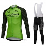 2018 Jersey WaowDeals Long Sleeve Green and Black