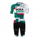 2022 Abbigliamento Ciclismo Bora-Hansgrone Verde Bianco Manica Corta e yutr029