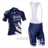 2013 Jersey Tinkoff Saxo Bank Blue And White