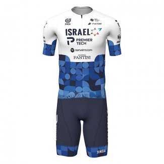 2022 Cycling Jersey Israel Cycling Academy Bluee White Short Sleeve and Bib Short(1)