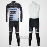2010 Jersey Saxo Bank Long Sleeve Black And White