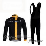 2011 Jersey Livestrong Long Sleeve Black And Yellow