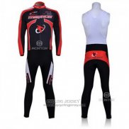 2011 Jersey Merida Long Sleeve Black And Red
