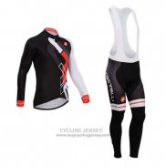 2014 Jersey Castelli Long Sleeve Red And Black