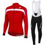 2016 Jersey Sportful Long Sleeve Red And White