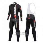 2014 Jersey Castelli Sidi Long Sleeve Black And Red
