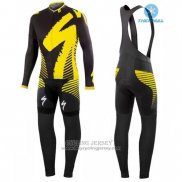 2016 Jersey Specialized Long Sleeve Black And Yellow